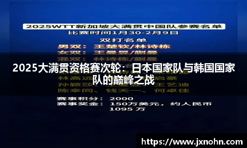 2025大满贯资格赛次轮：日本国家队与韩国国家队的巅峰之战